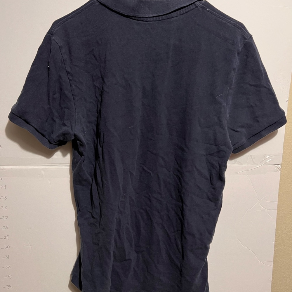 Aeropostale basic black button up polo used - Picture 4 of 4